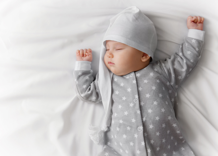 A te babád hogy alszik?